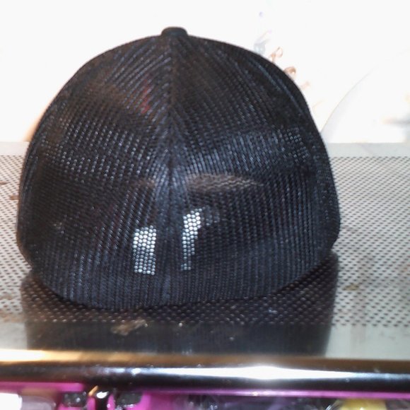 Columbia Black Bullet Flag Fitted Hat Sz S/M - Picture 3 of 4